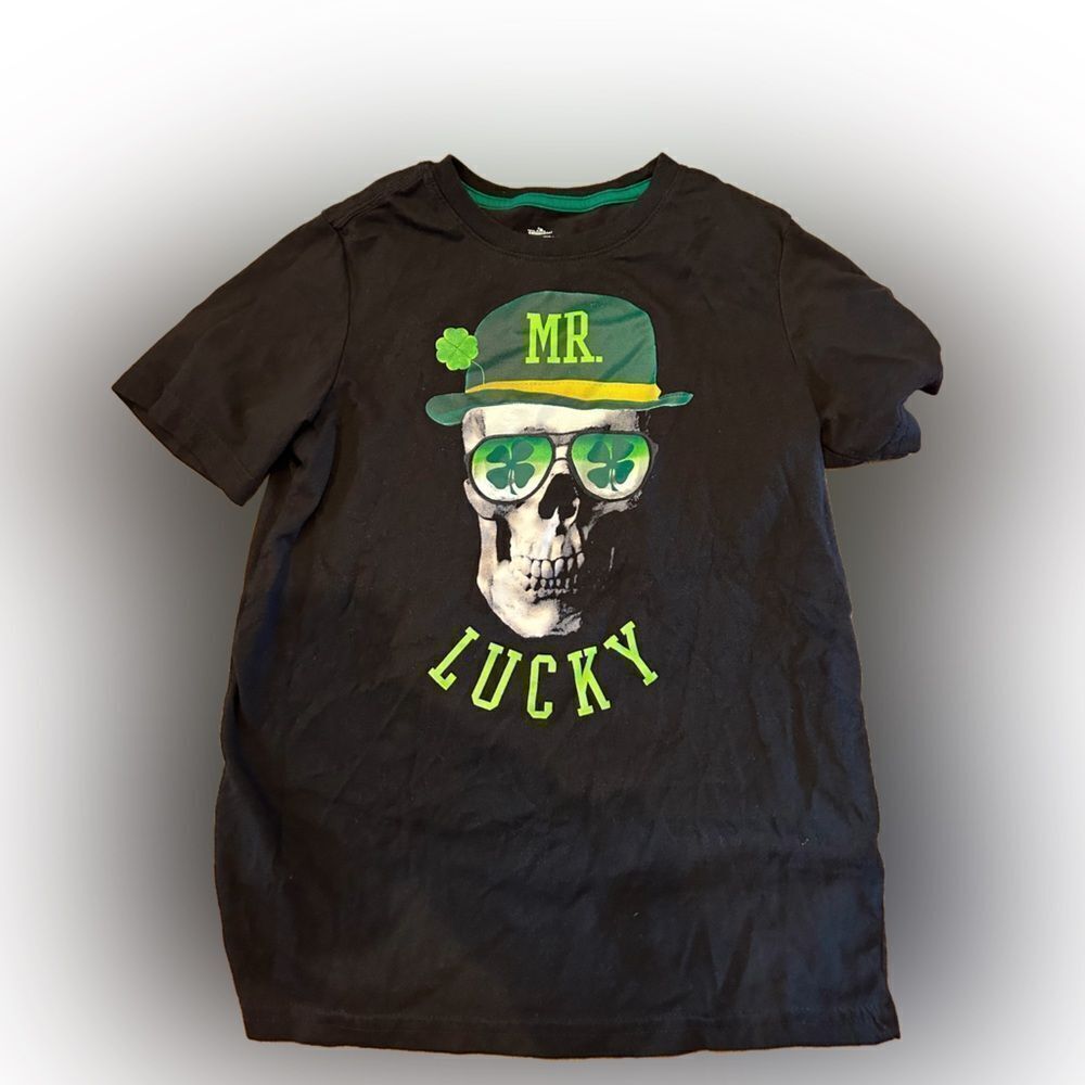 Boys St. Patrick’s Day Mr. Lucky Skeleton Tshirt